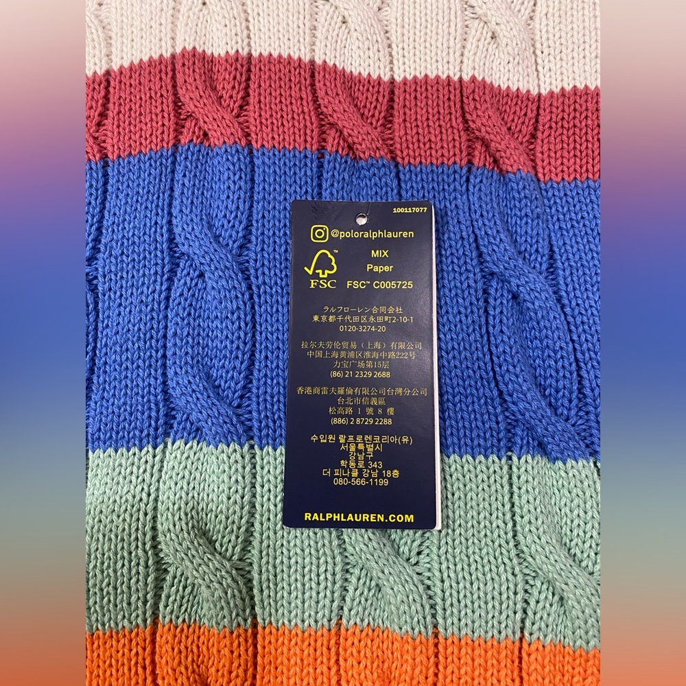 🐎Ralph Lauren: Slim-fit, Cable-knit Polo Shirt (05.02.2024) - Picture 6 of 14